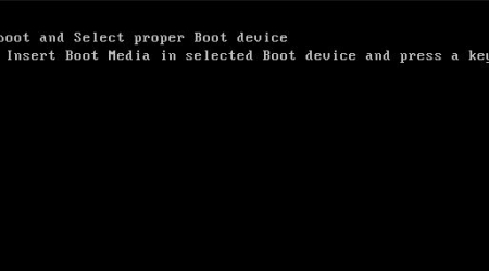 Ошибка reboot and select proper boot